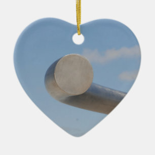 Metalic Blue Skies Ceramic Ornament