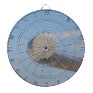 Metalic Blue Skies Dart Board