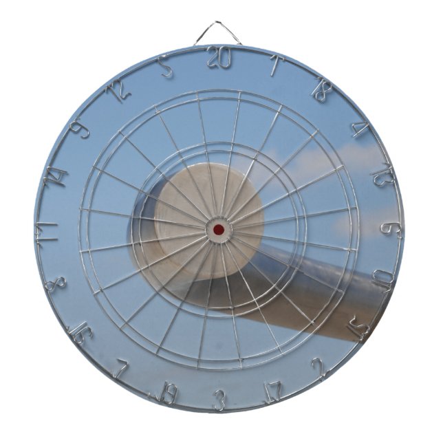 Metalic Blue Skies Dart Board (Front)