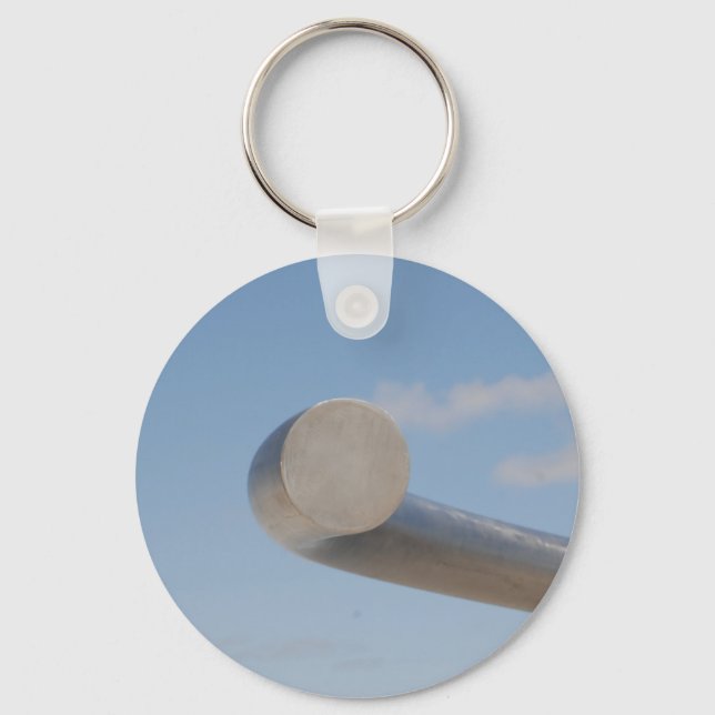 Metalic Blue Skies Keychain (Front)
