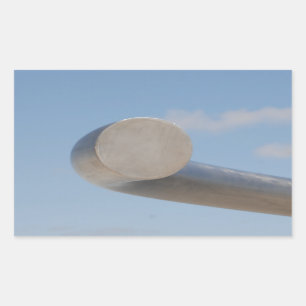 Metalic Blue Skies Rectangular Sticker