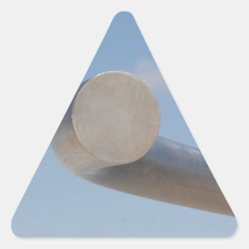 Metalic Blue Skies Triangle Sticker