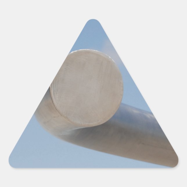 Metalic Blue Skies Triangle Sticker (Front)