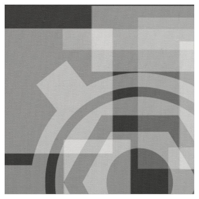 Metalic Grey Geometric Fabric (Close Up)