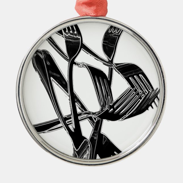 Metalic Metal Ornament (Front)