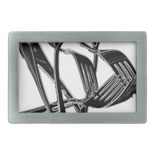 Metalic Rectangular Belt Buckle