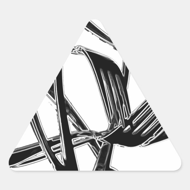 Metalic Triangle Sticker (Front)