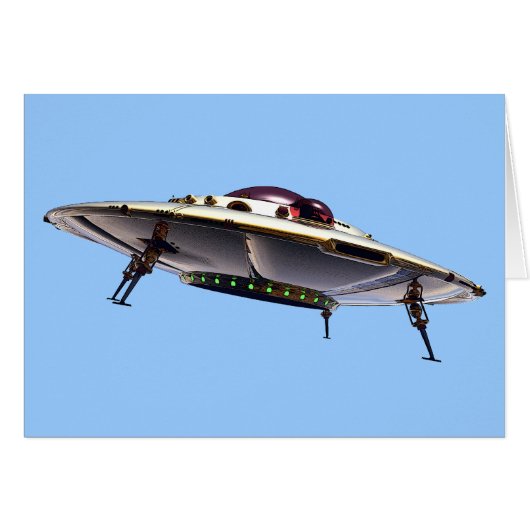 Metalic UFO Card (Front Horizontal)
