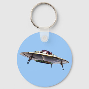 Metalic UFO Keychain