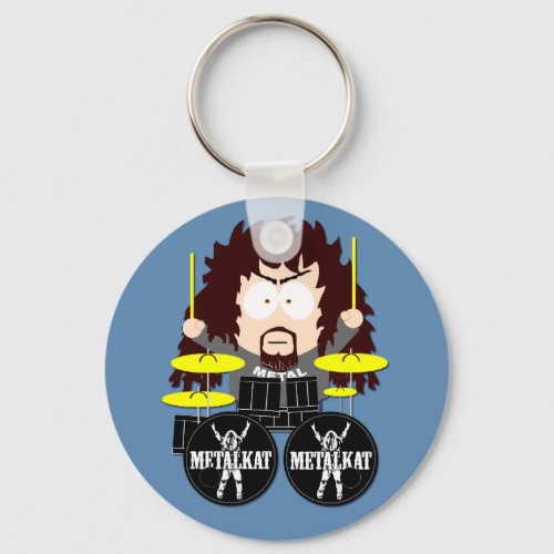 Metalkat Drummer Mick Keychain