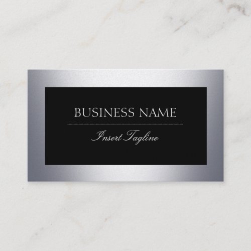 Metall Black Business Card