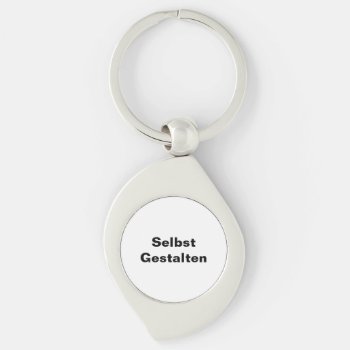 Metall Schlüsselanhänger Selbst Gestalten Keychain by SelbstGestalten1 at Zazzle