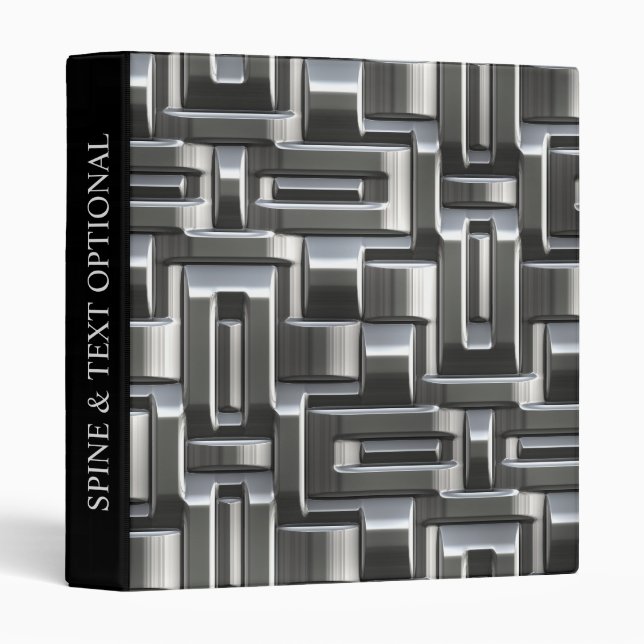 Metallic Abstract Weave Options 1A-1D Binders (Front/Spine)