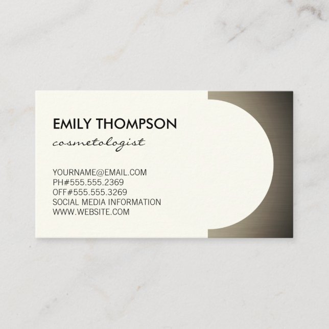 Metallic Accent (off yellow) Appointment (Front)