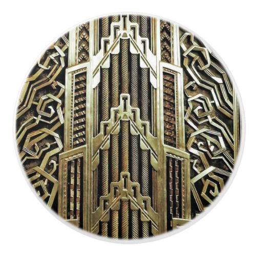 Metallic art nouveau design vintageelegantchic ceramic knob