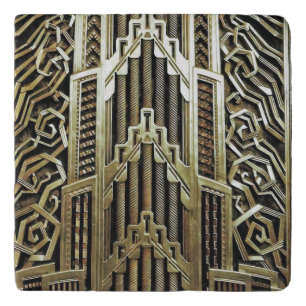 Metallic art nouveau design, vintage,elegant,chic, trivet