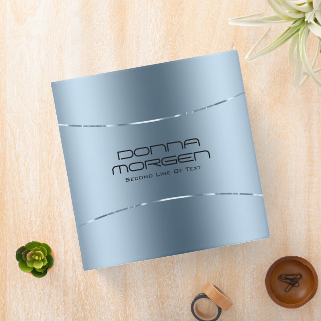 Metallic  background and stripe frame 3 ring binder (In Situ)