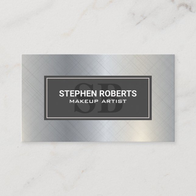 Metallic Background Appointment Card (Front)