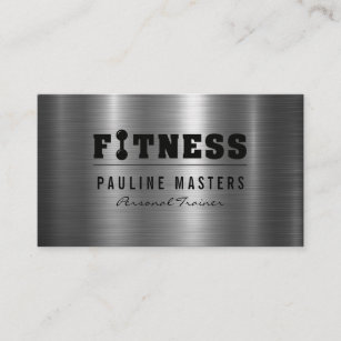 Metallic Background   Fitness Loyalty Card