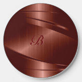  metallic background, geometric design wireless ch wireless charger  (Front)