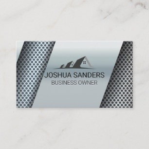 Metallic Background   Perforation Pattern Business Card