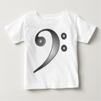 Metallic Bass Clef Baby T-Shirt