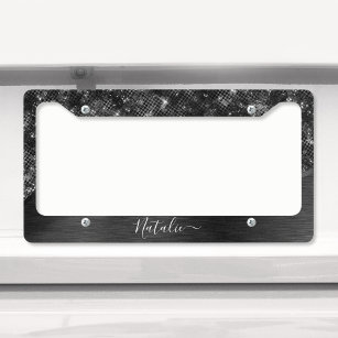 To Protect and Surf Chrome License Plate Frame