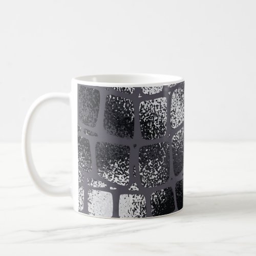Metallic Black Snake Skin Elegant Texture Coffee Mug