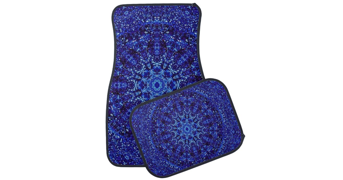 Metallic Blue Car Floor Mat Zazzle