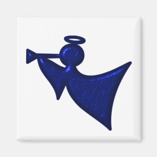 Metallic Blue Christmas Angel