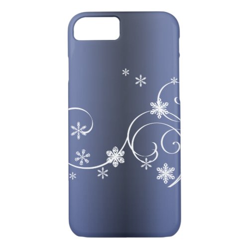 Metallic Blue Christmas iPhone 87 Case