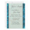 Metallic blue ice Wedding Invitation Template