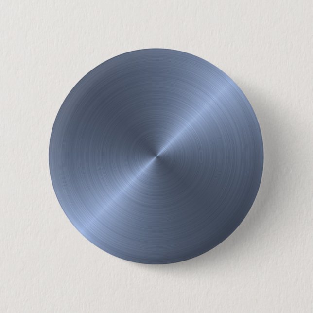 Metallic Blue Pinback Button (Front)