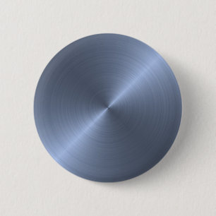 Metallic Blue Pinback Button
