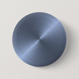 Metallic Blue Pinback Button