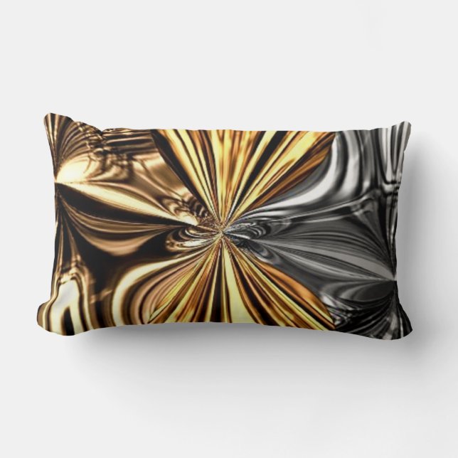 Metallic Bow Liquid Knotting Pillow (Front)