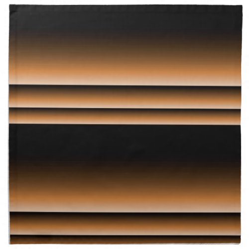 Metallic Bronze Copper Brown Ombre Stripes Cloth Napkin