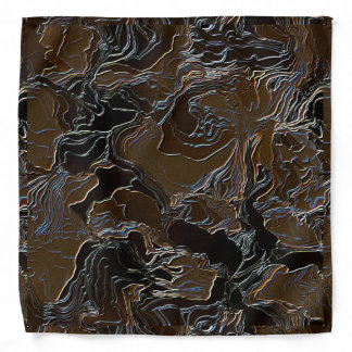 Metallic Brown Camouflage Bandana
