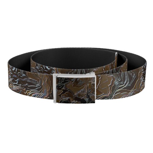 Metallic Brown Camouflage   Belt