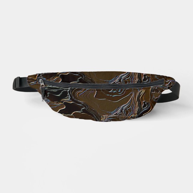 Metallic Brown Camouflage Fanny Pack (Front)