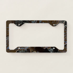 Metallic Brown Camouflage License Plate Frame
