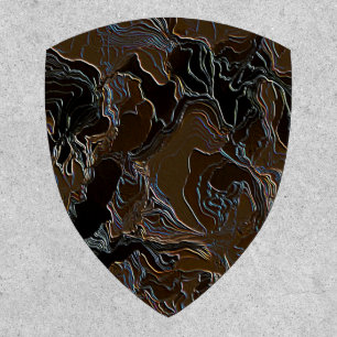 Metallic Brown Camouflage Patch