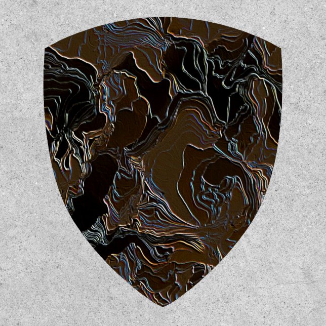 Metallic Brown Camouflage   Patch (Front)