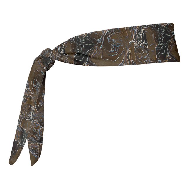 Metallic Brown Camouflage Tie Headband (Rotate 270)
