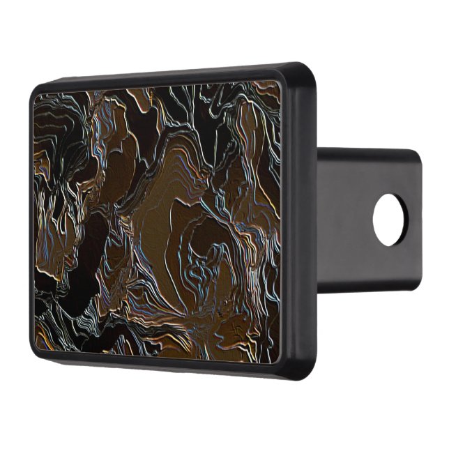 Metallic Brown Camouflage Tow Hitch Cover (Left)