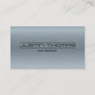 Metallic Brushed Industrial Background Business Card