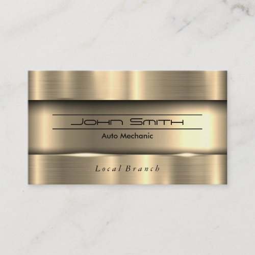 Metallic Brushed Industrial Business Card