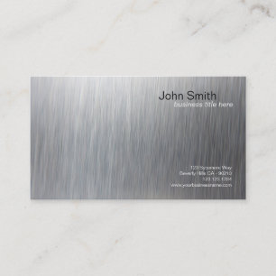 Metallic Brushed Metal Design Vertical Card