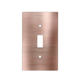 Metallic Brushed Rose Gold Light Switch Cover