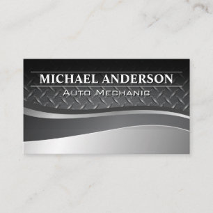 Metallic Brushed   Steel Plated Business Card